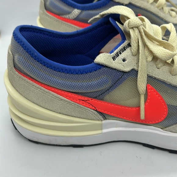 Nike Men's Blue and Cream Sneakers - Picture 10 of 15